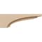 Ekena Millwork 4"W x 24"D x 8"H Thin Helena Rough Cedar Woodgrain TimberThane Corbel, Primed Tan CORUR04X24X08HELRCPR - alternate 3